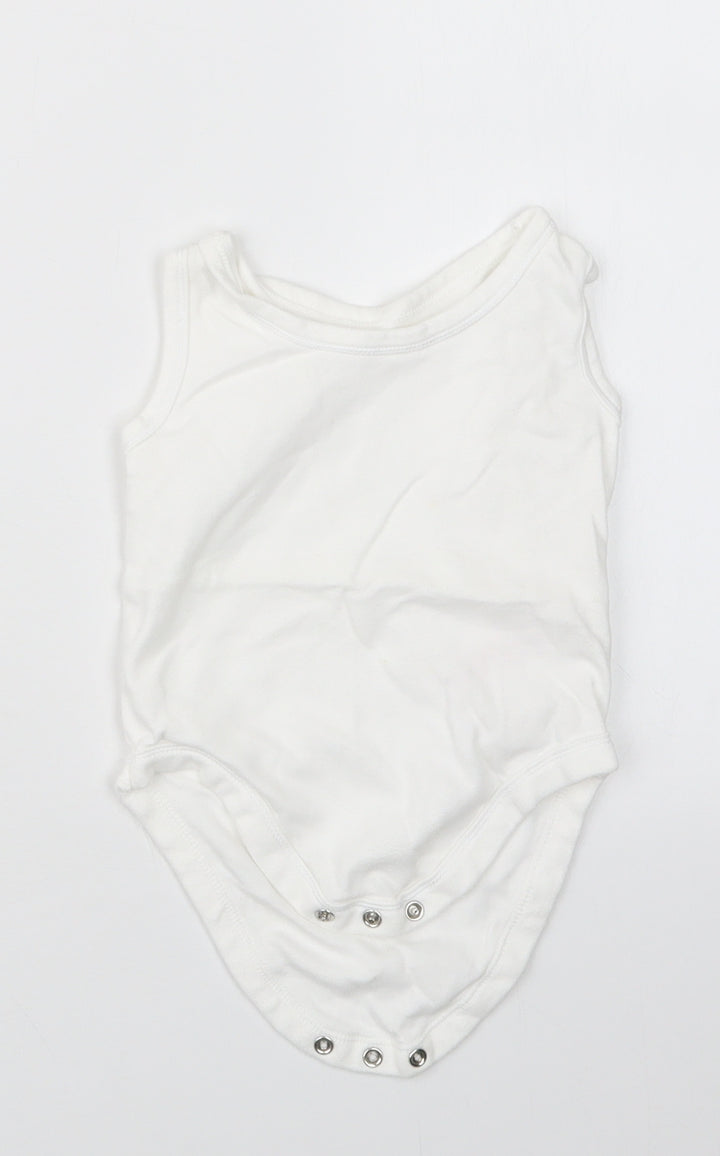 Mothercare Baby White   Babygrow One-Piece Size 12-18 Months