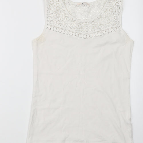 TU Womens White   Basic T-Shirt Size 12