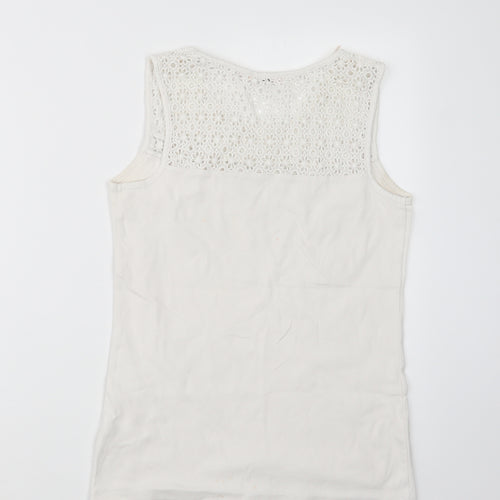 TU Womens White   Basic T-Shirt Size 12