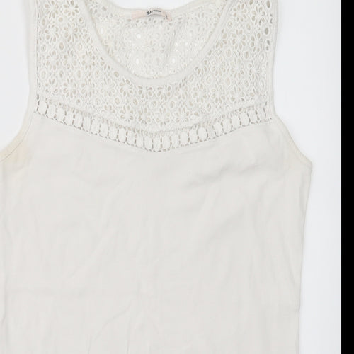 TU Womens White   Basic T-Shirt Size 12