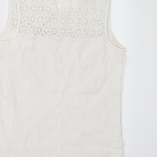 TU Womens White   Basic T-Shirt Size 12