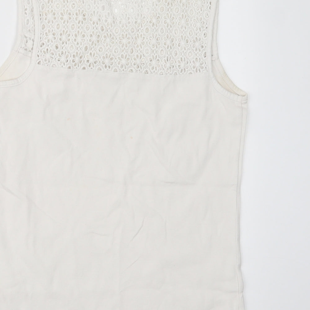 TU Womens White   Basic T-Shirt Size 12