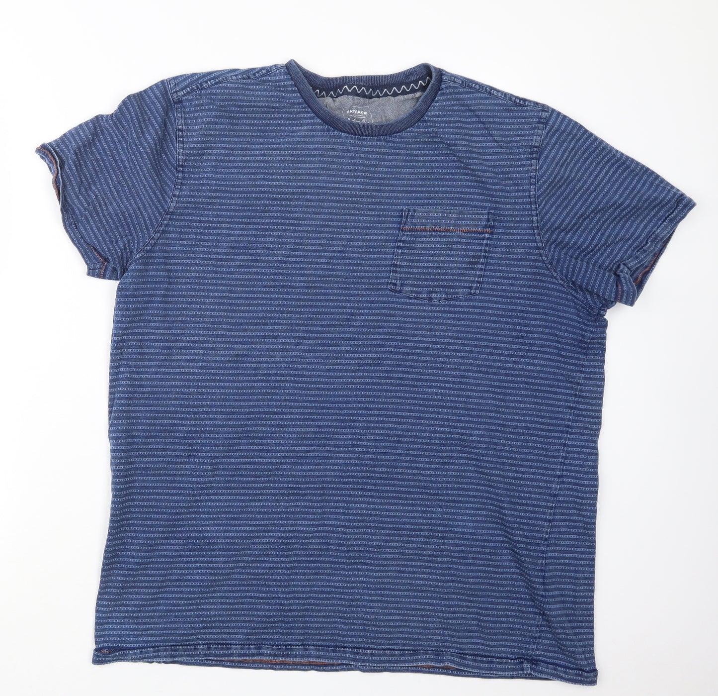 Fat Face Mens Blue    T-Shirt Size XL