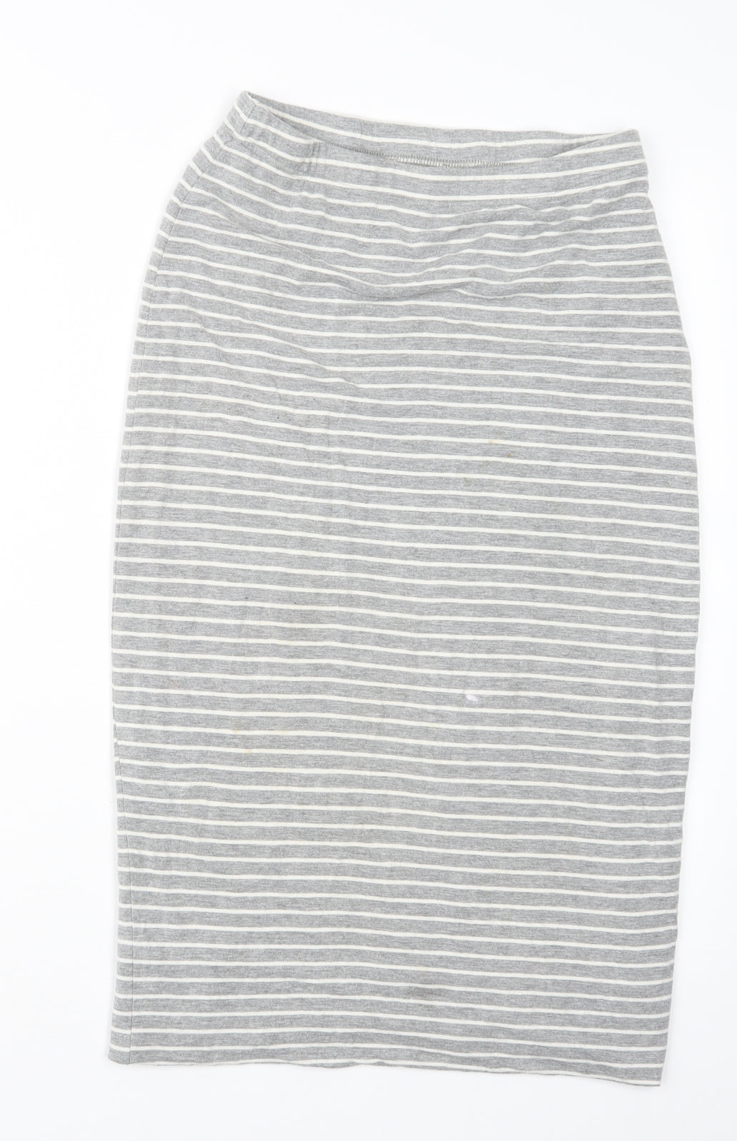 Joules Womens Grey Striped  Straight & Pencil Skirt Size 8