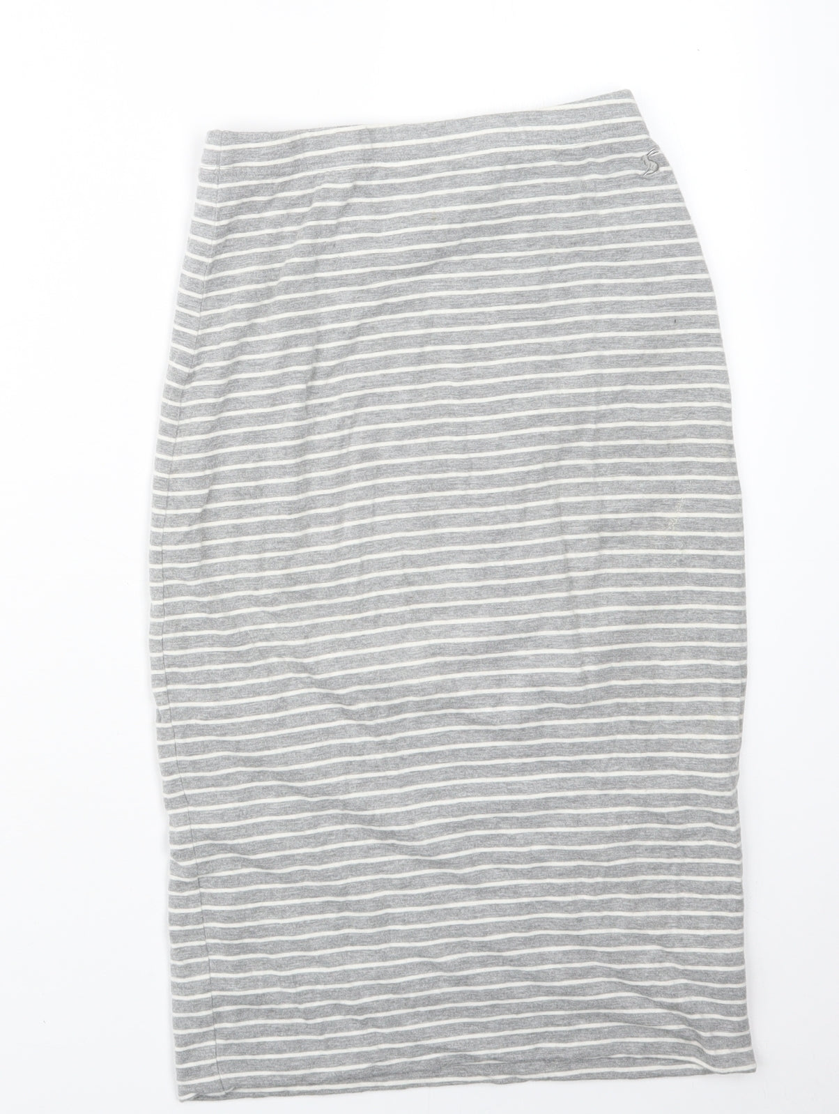 Joules Womens Grey Striped  Straight & Pencil Skirt Size 8