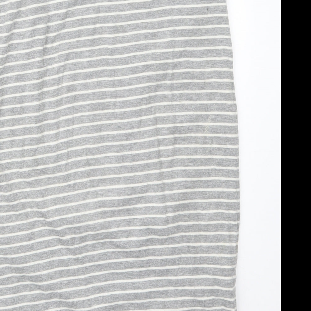 Joules Womens Grey Striped  Straight & Pencil Skirt Size 8