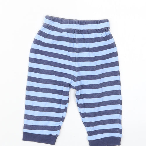 George Boys Blue Striped  Capri Pyjama Pants Size 6-9 Months