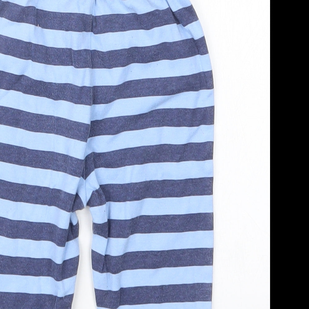 George Boys Blue Striped  Capri Pyjama Pants Size 6-9 Months
