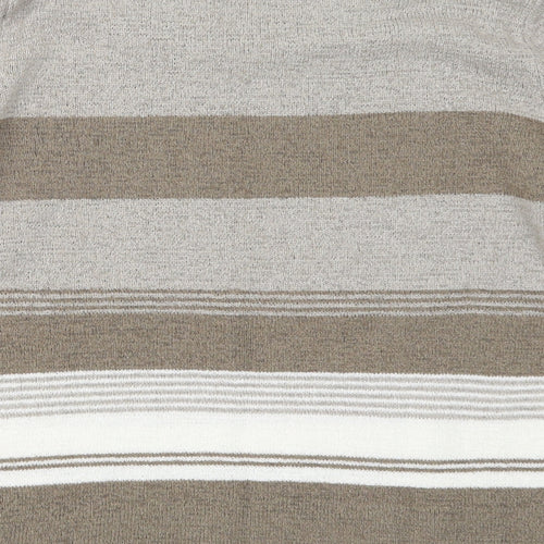 BM Womens Beige  Knit Pullover Jumper Size S