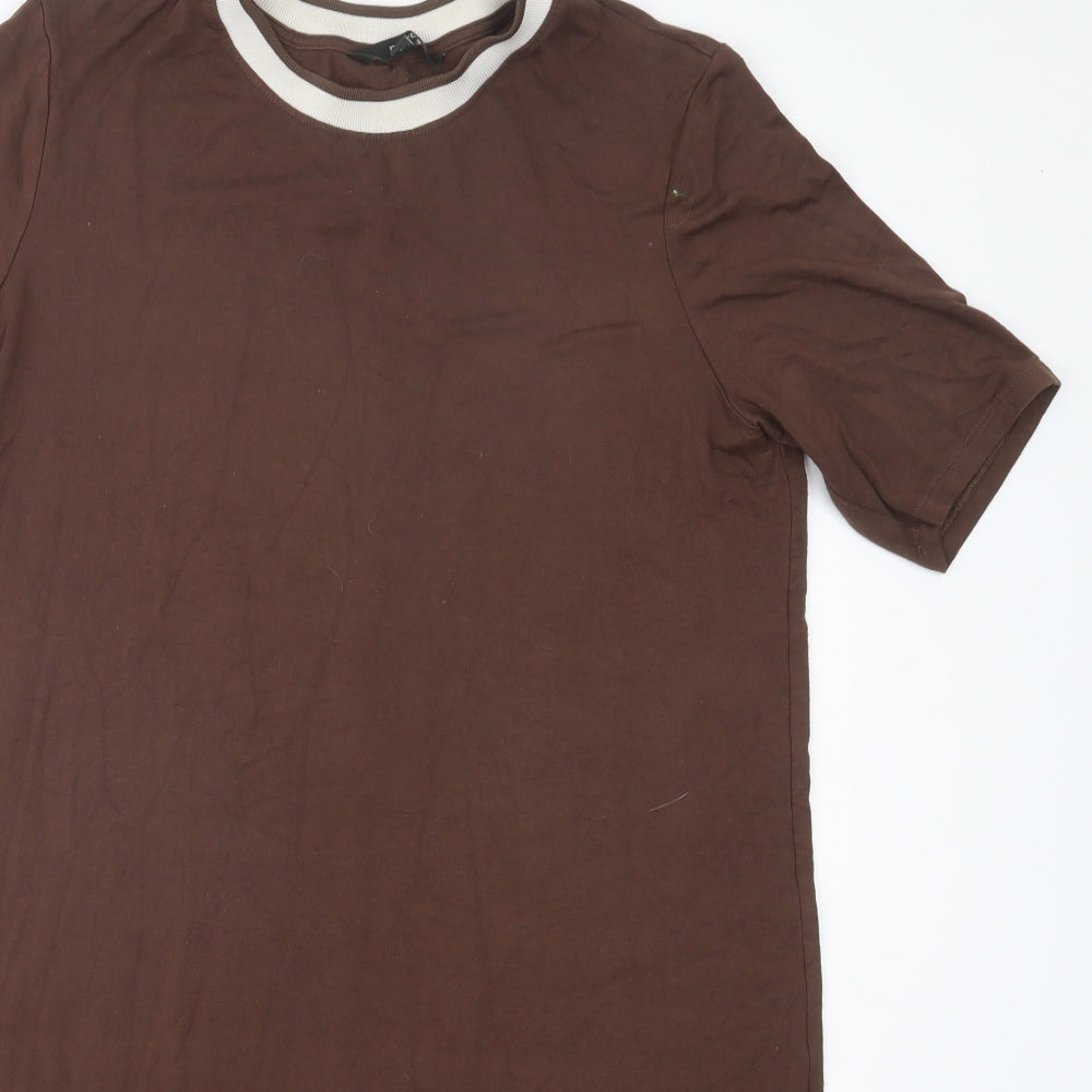 NEXT Womens Brown   T-Shirt Dress  Size 14