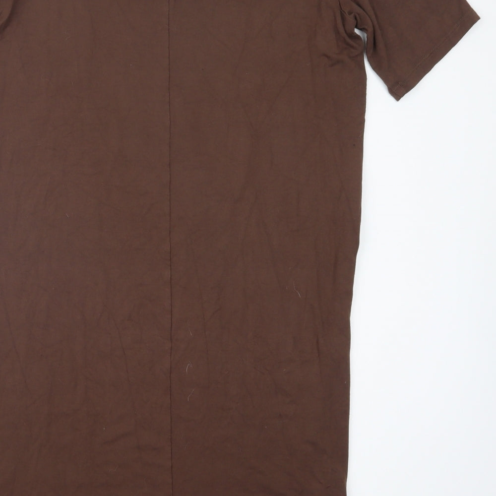 NEXT Womens Brown   T-Shirt Dress  Size 14