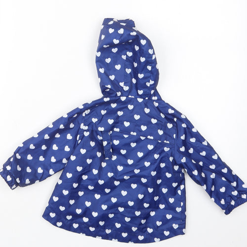 Mini Club Girls Blue Geometric  Jacket  Size 6-9 Months