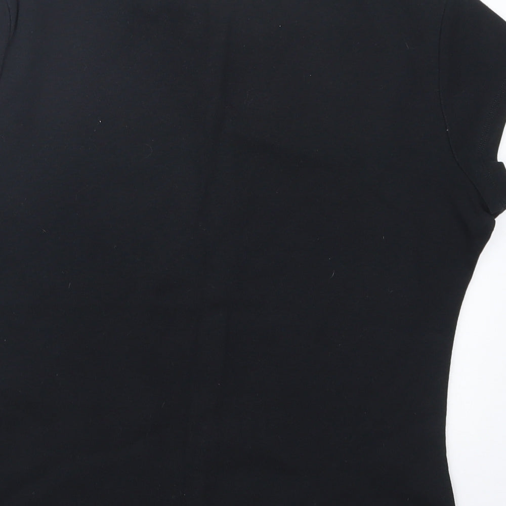 Marks and Spencer Womens Black   Basic T-Shirt Size 16
