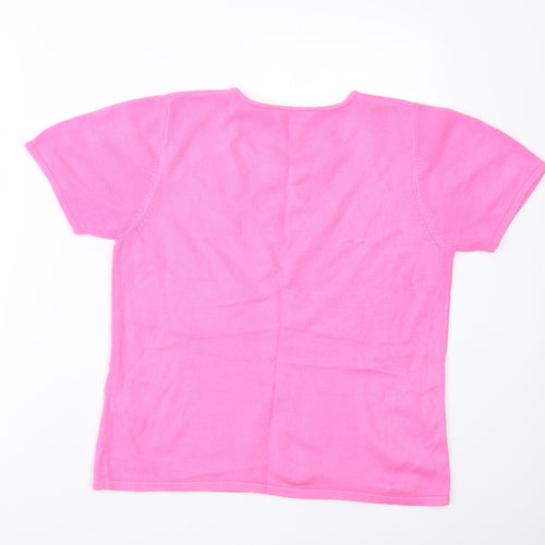 Dorothy Perkins Womens Pink  Knit Pullover Jumper Size 14