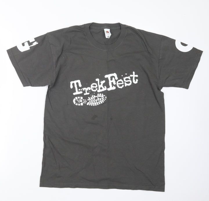 Fruit of the Loom Mens Brown    T-Shirt Size M