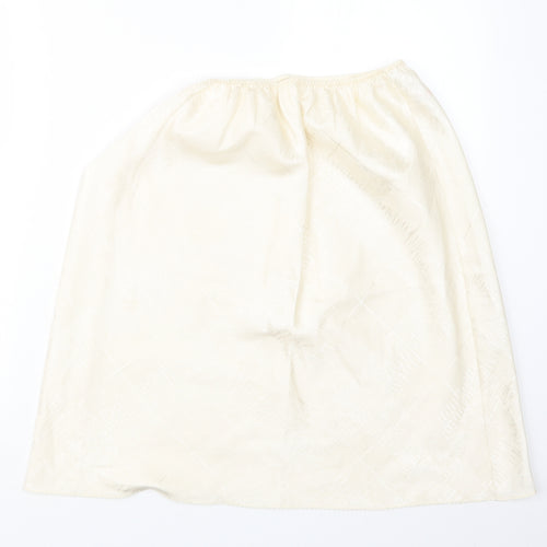 Marks and Spencer Womens Ivory   A-Line Skirt Size 16