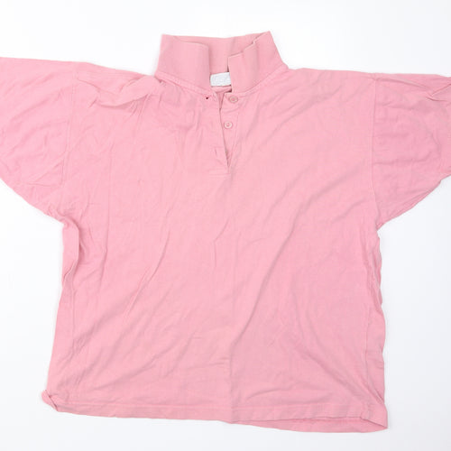 Compliments Mens Pink    Polo Size L