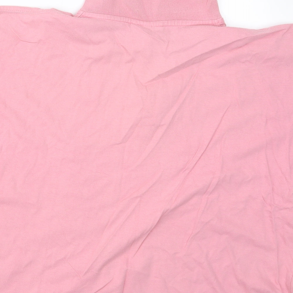 Compliments Mens Pink    Polo Size L