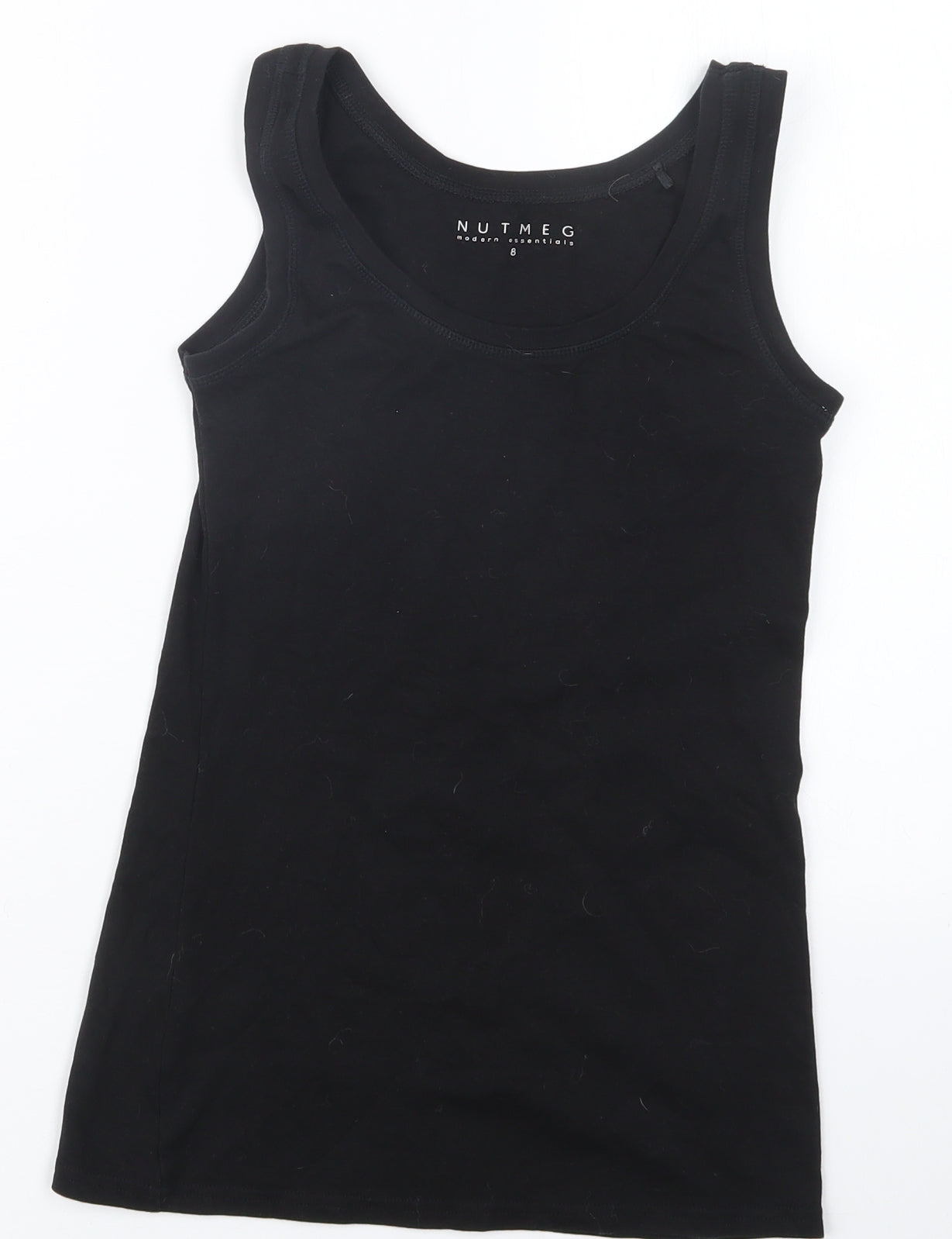 Nutmeg Womens Black   Basic Tank Size 8