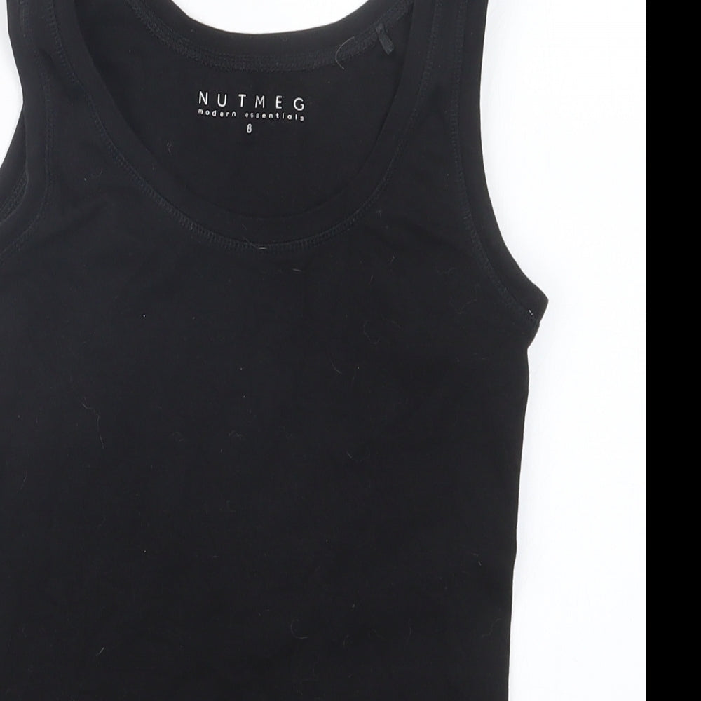 Nutmeg Womens Black   Basic Tank Size 8