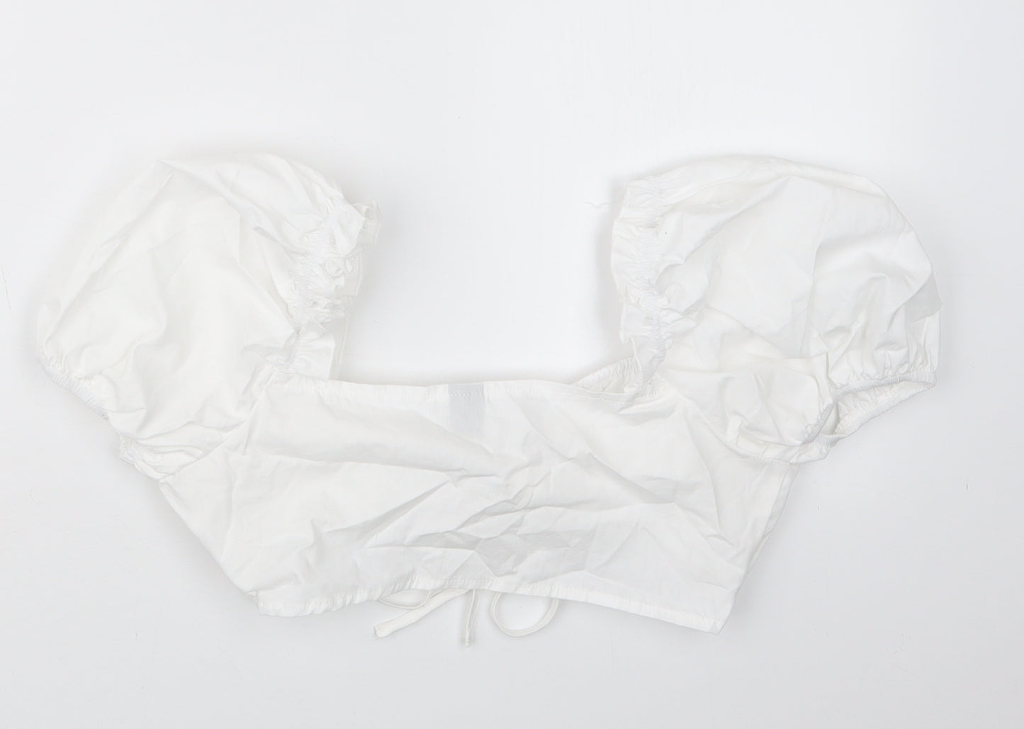 SheIn Womens White   Cropped T-Shirt Size S