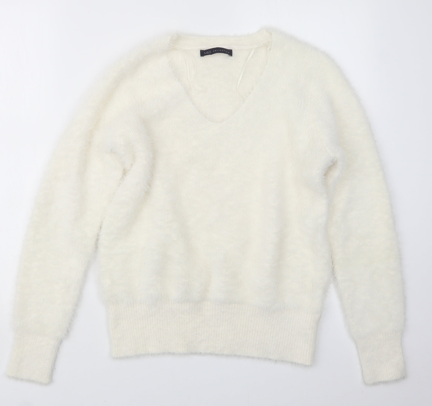 Marks and Spencer Womens Ivory   Pullover Jumper Size M