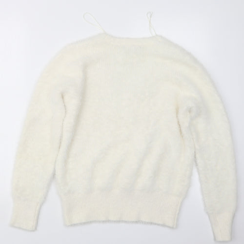 Marks and Spencer Womens Ivory   Pullover Jumper Size M