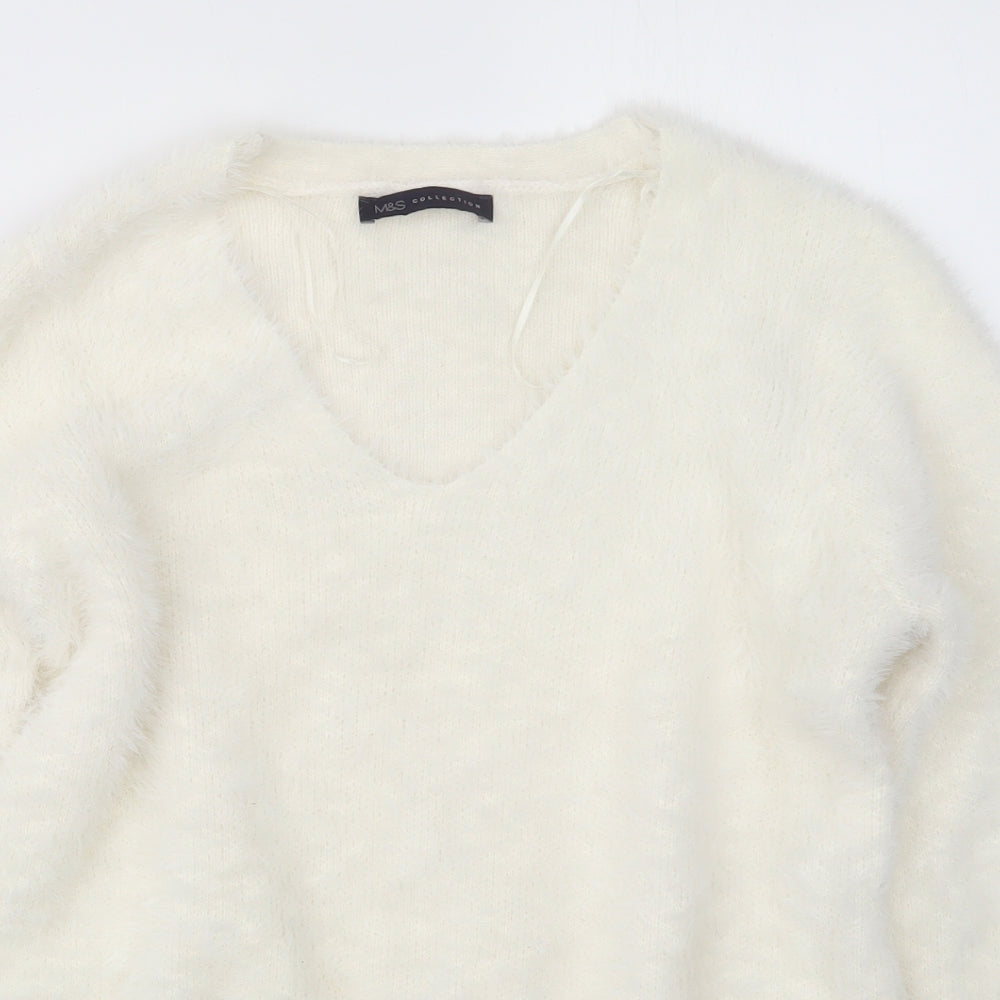 Marks and Spencer Womens Ivory   Pullover Jumper Size M