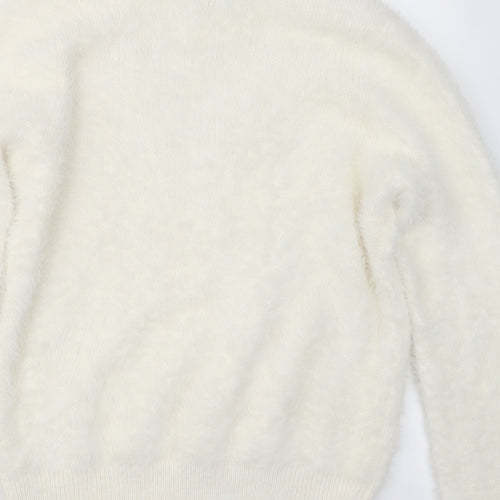 Marks and Spencer Womens Ivory   Pullover Jumper Size M