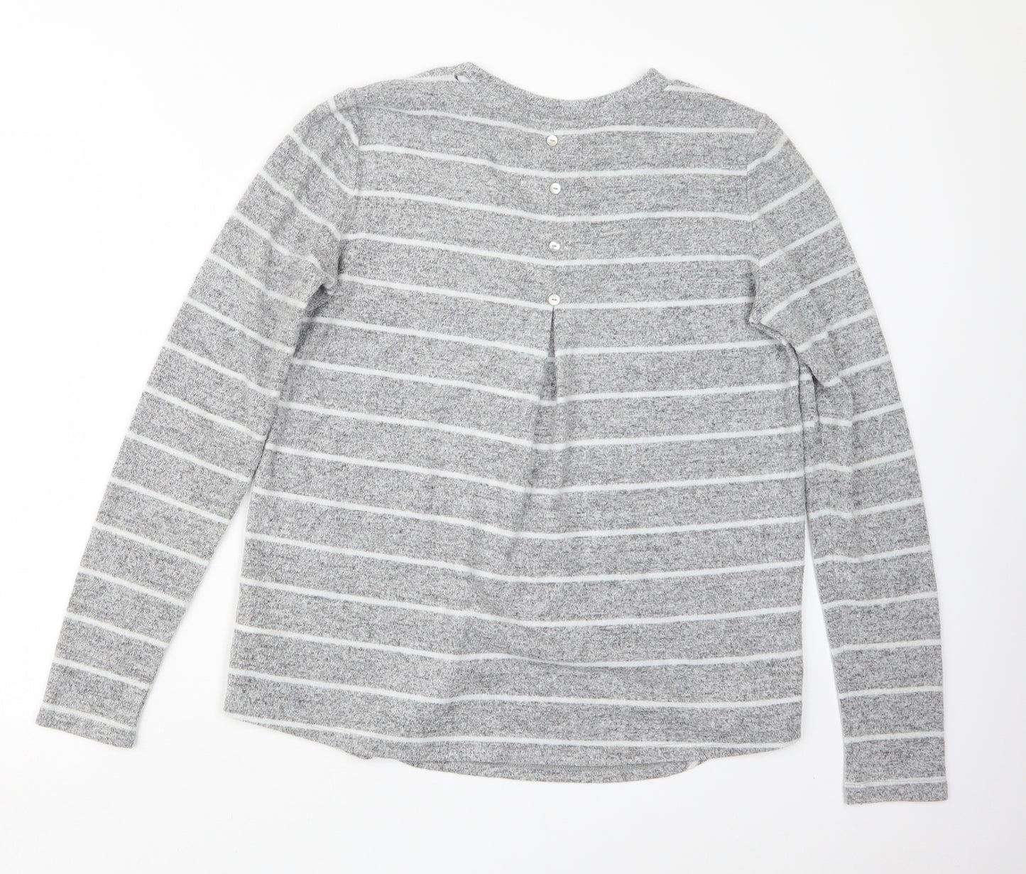 nocozo Womens Grey Striped  Pullover Jumper Size 12