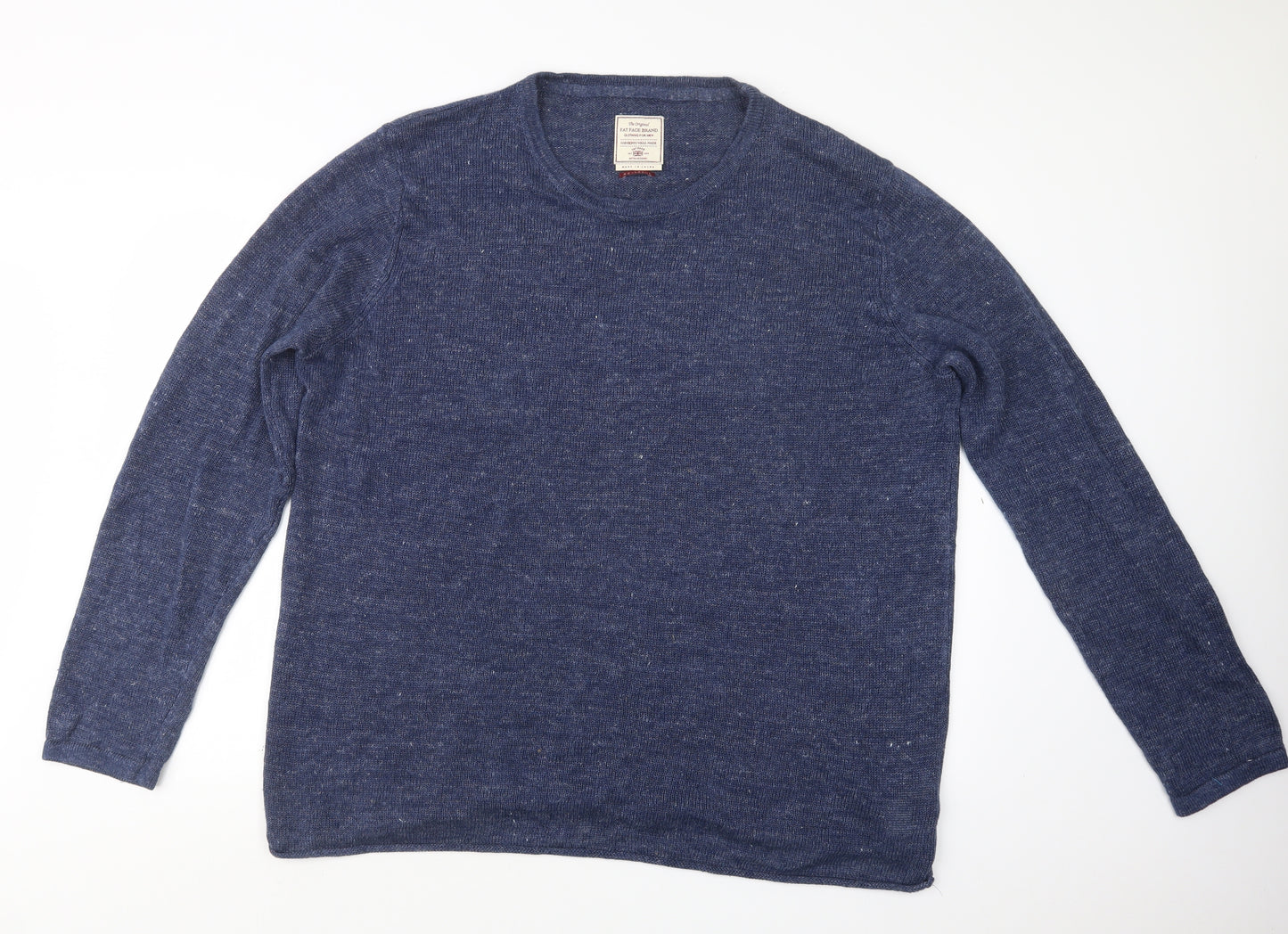 Fat Face Mens Blue  Knit Pullover Jumper Size 2XL