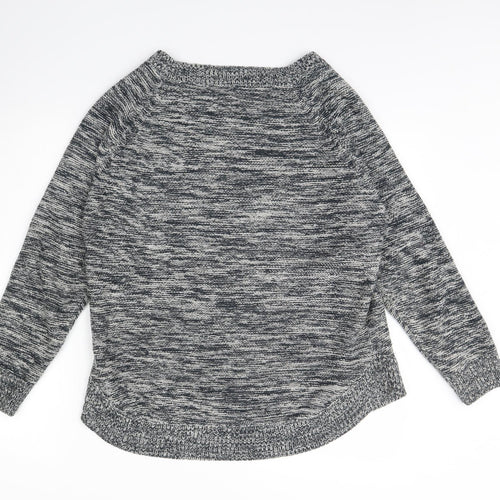 Originals Knitwear Womens Grey Herringbone  Pullover Jumper Size M