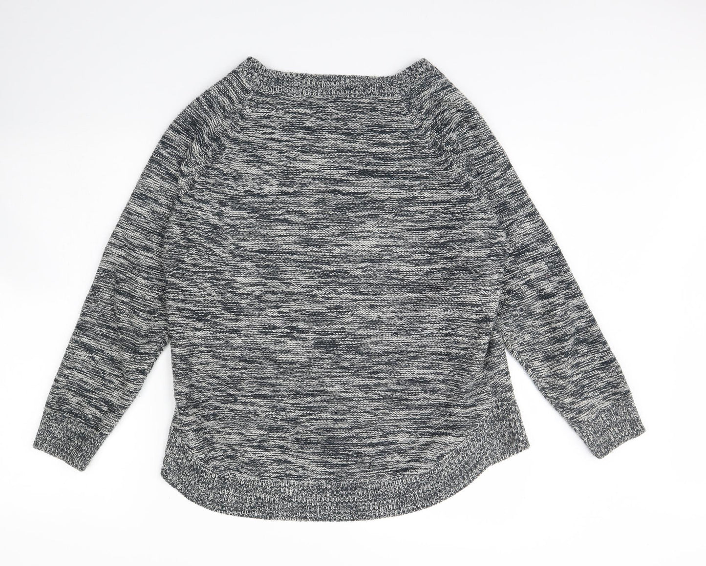 Originals Knitwear Womens Grey Herringbone  Pullover Jumper Size M