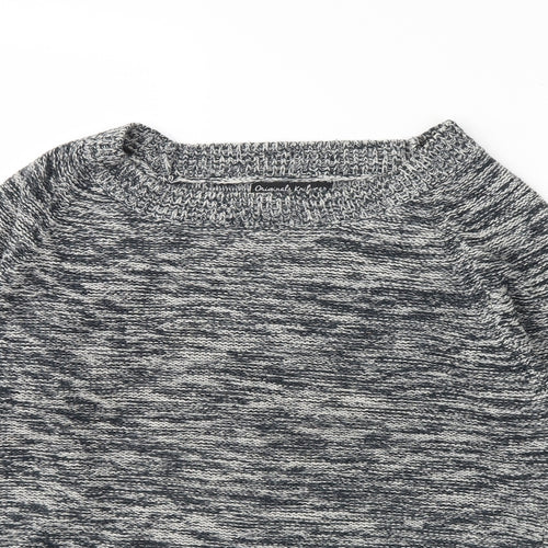 Originals Knitwear Womens Grey Herringbone  Pullover Jumper Size M
