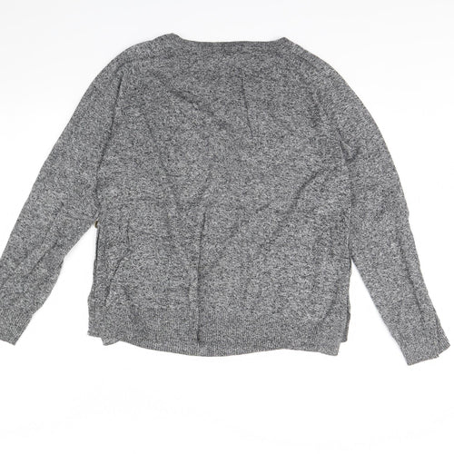 M&s Womens Grey   Pullover Jumper Size 12