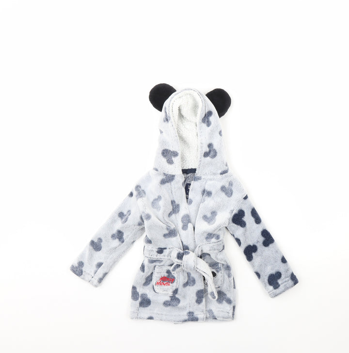 Disney Baby Blue Spotted Cami Gown Size 12-18 Months - signs of wear