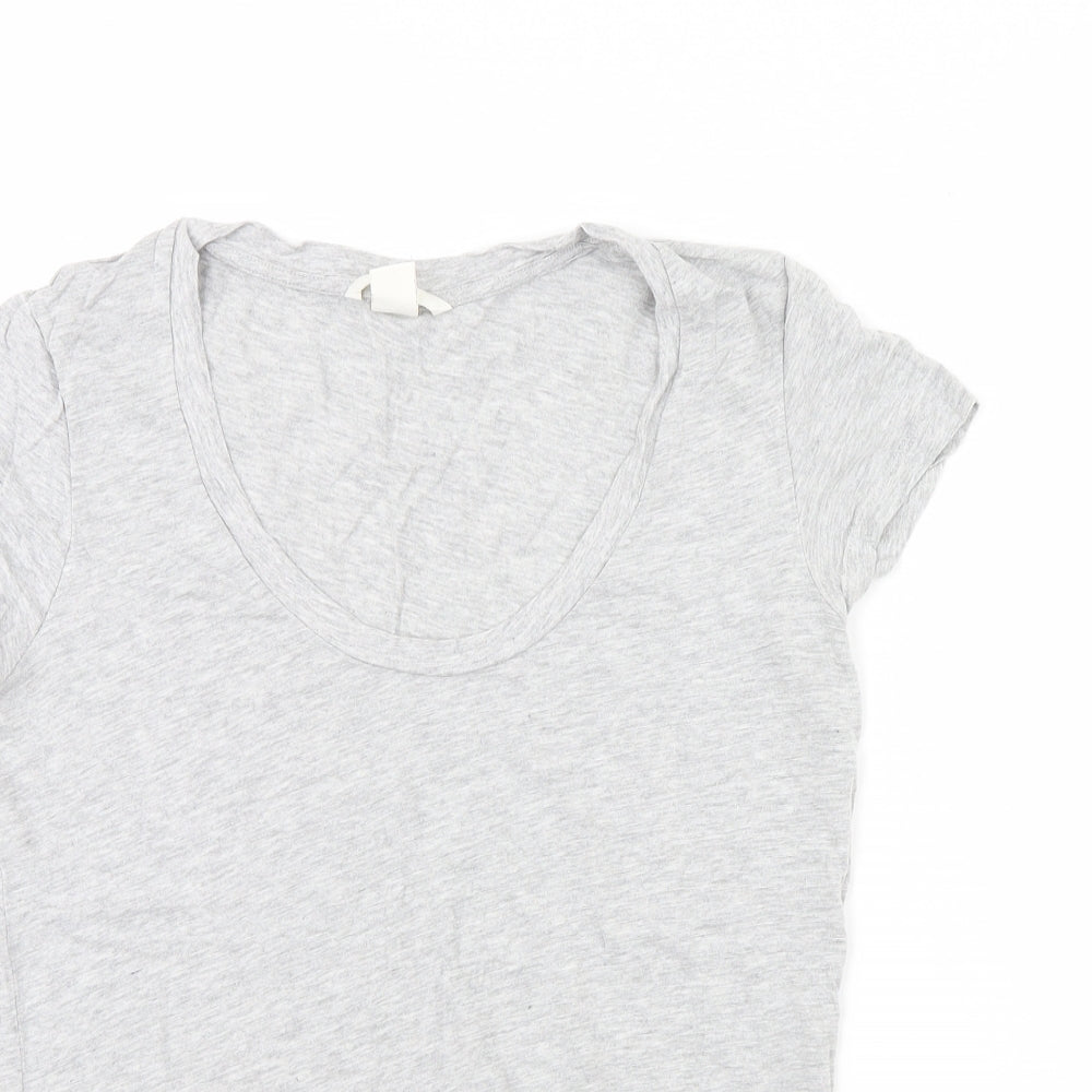 H&M Womens Grey   Basic T-Shirt Size S