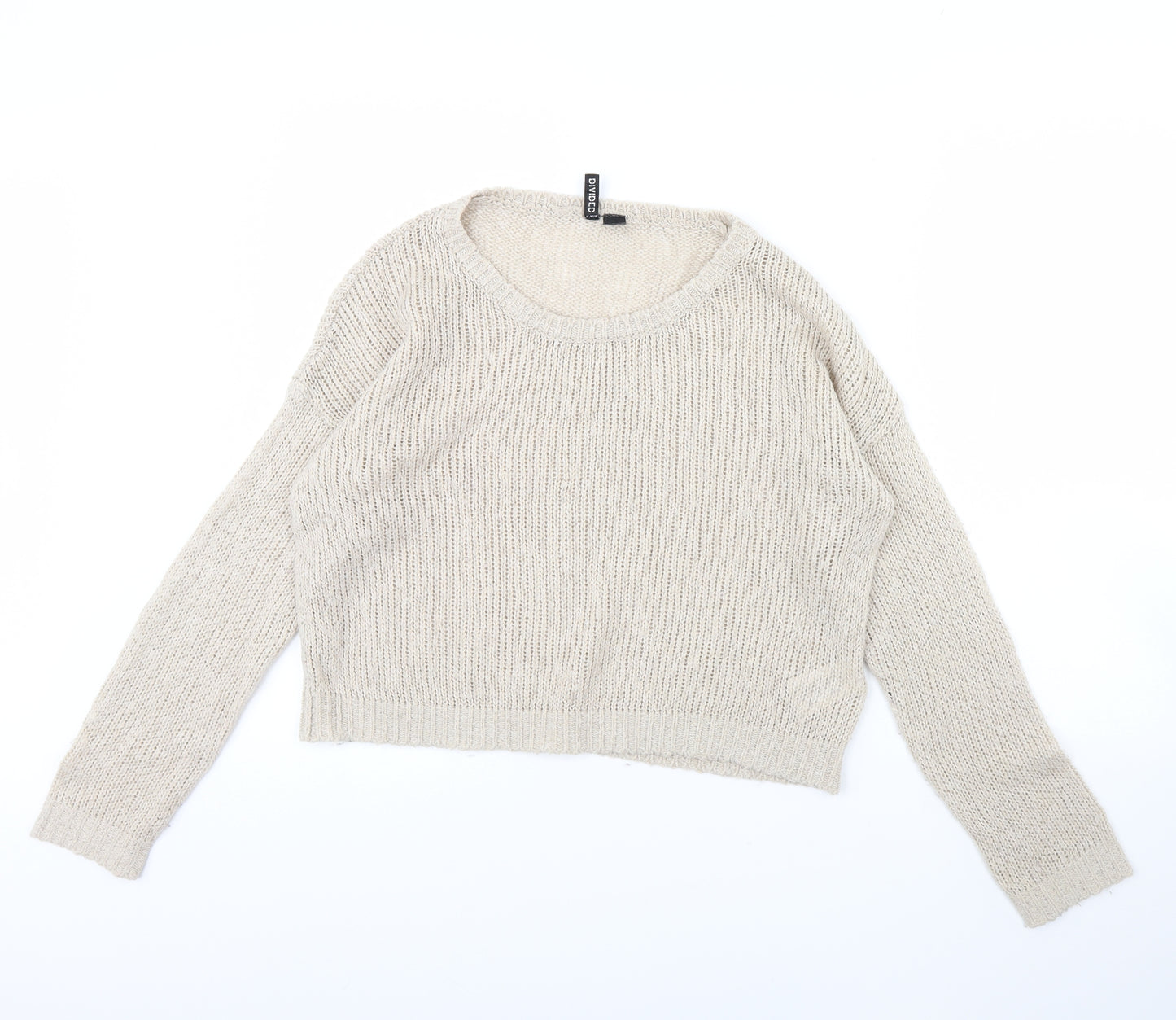 H&M Womens Beige   Pullover Jumper Size 12