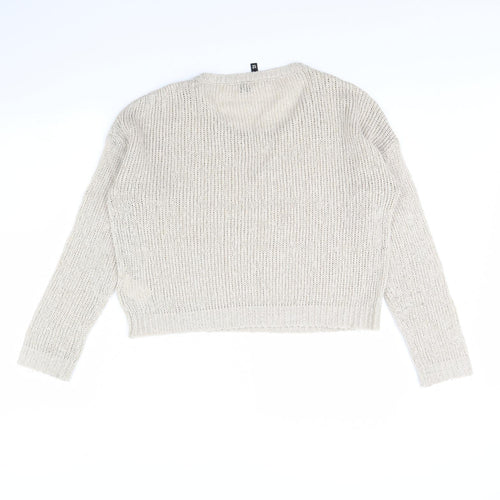 H&M Womens Beige   Pullover Jumper Size 12
