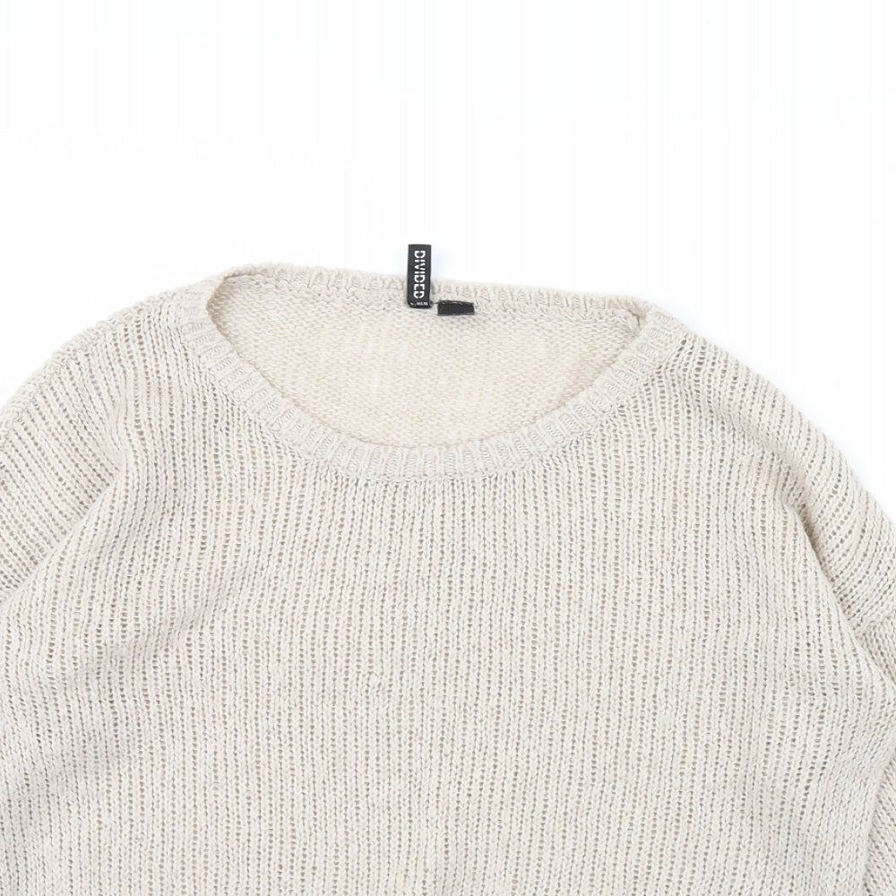 H&M Womens Beige   Pullover Jumper Size 12