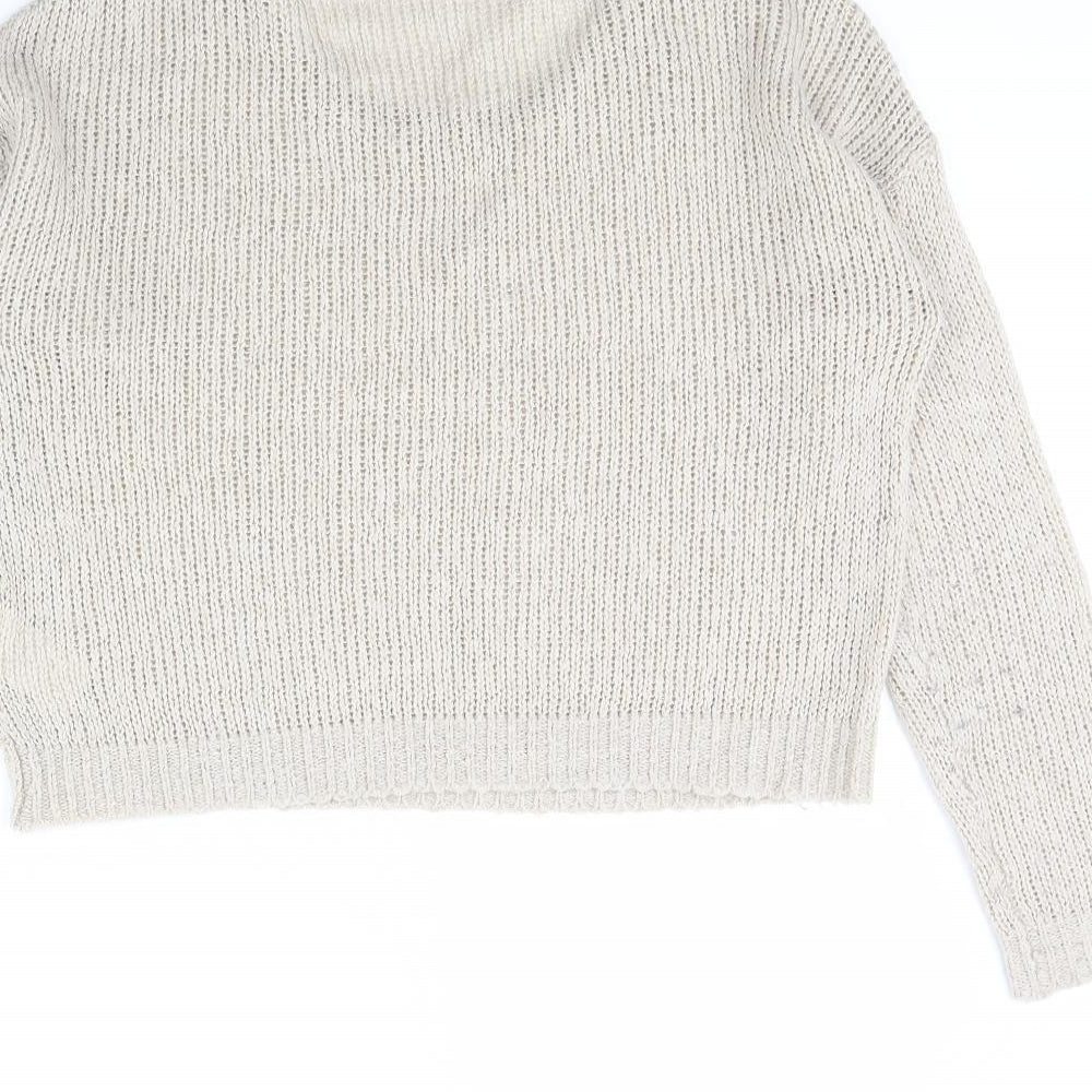 H&M Womens Beige   Pullover Jumper Size 12