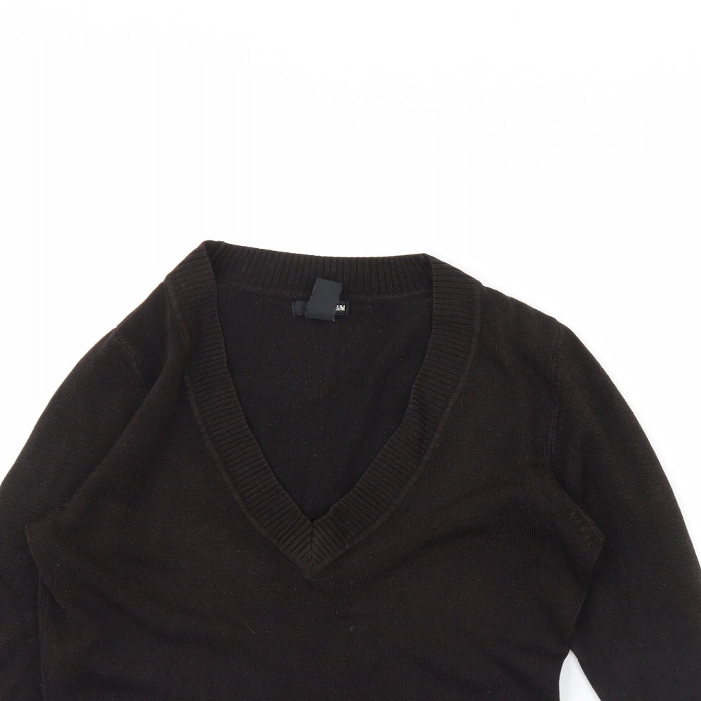 H&M Womens Black   Pullover Jumper Size M