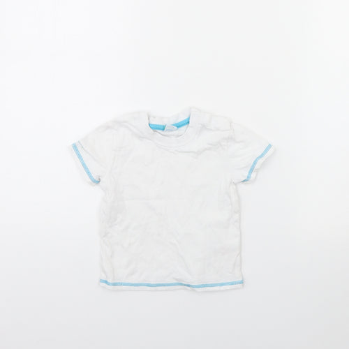 Disney Baby White   Basic T-Shirt Size 12 Months