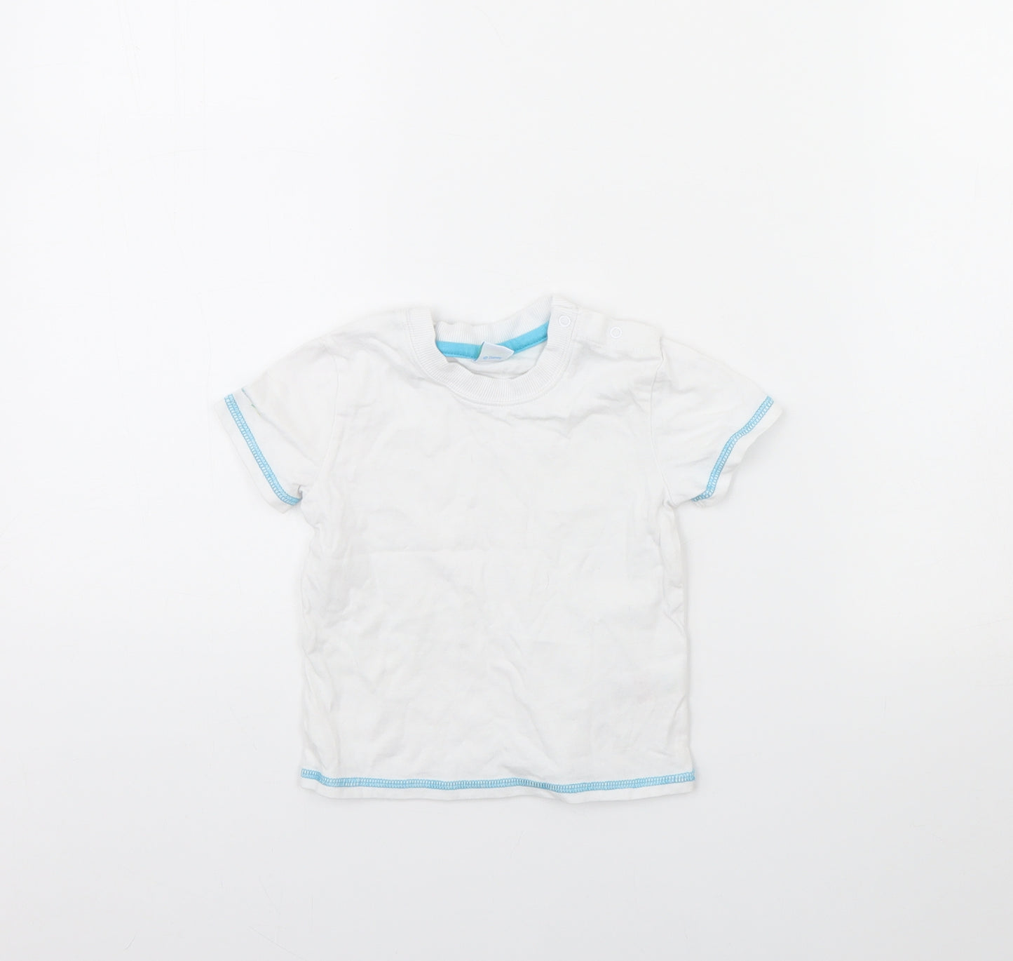 Disney Baby White   Basic T-Shirt Size 12 Months