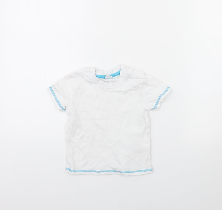 Disney Baby White   Basic T-Shirt Size 12 Months