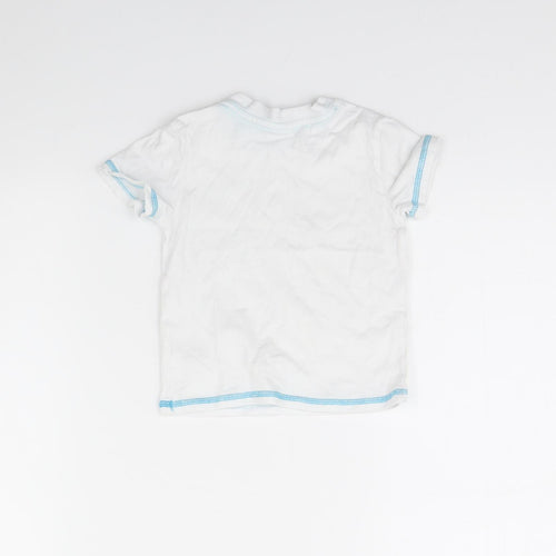 Disney Baby White   Basic T-Shirt Size 12 Months