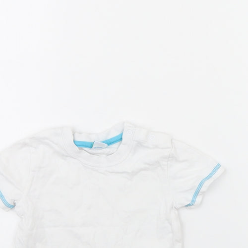 Disney Baby White   Basic T-Shirt Size 12 Months