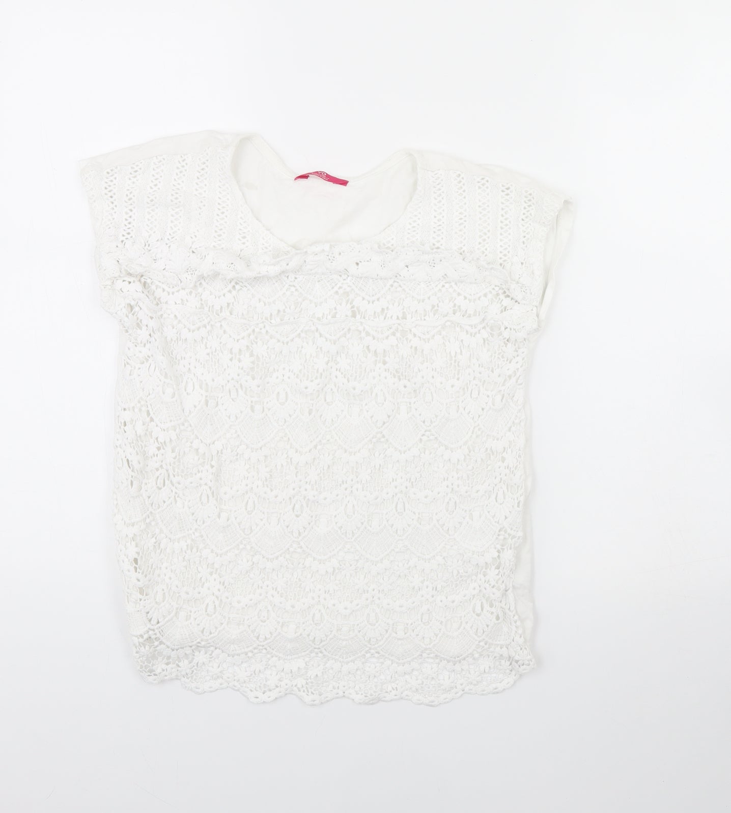 YD Girls White   Basic T-Shirt Size 12 Years