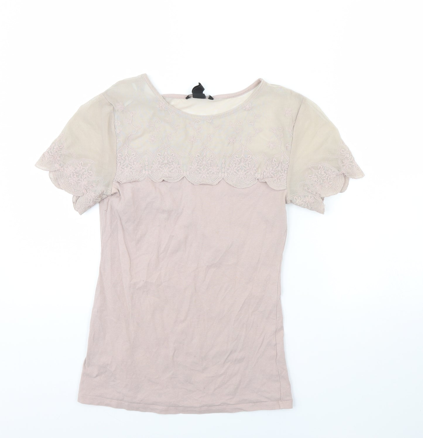 H&M Womens Pink   Basic T-Shirt Size S
