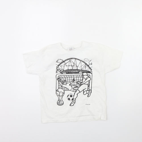 Fruit of the Loom Boys White   Basic T-Shirt Size 5 Years